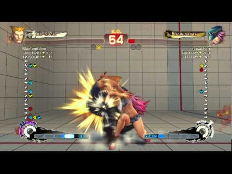 USFIV~ Guile (Blue Emblem) vs.  Poison (naxachan) HD