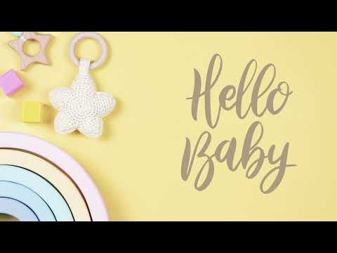 Hello Baby Screensaver - Yellow Baby Screensaver - Baby Screensaver With Rainbow - HD - 1HR