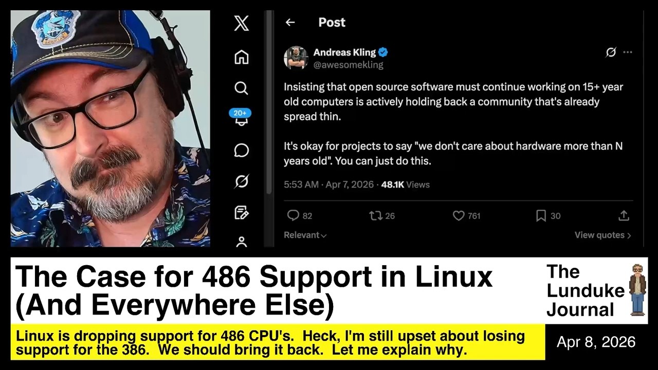 Linux Dropping 486 Support is a Massive Mistake