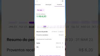 Meus primeiros dividendos