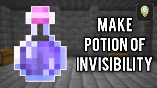 How to make Invisibility potion in Minecraft ( Bedrock/PE/Java)