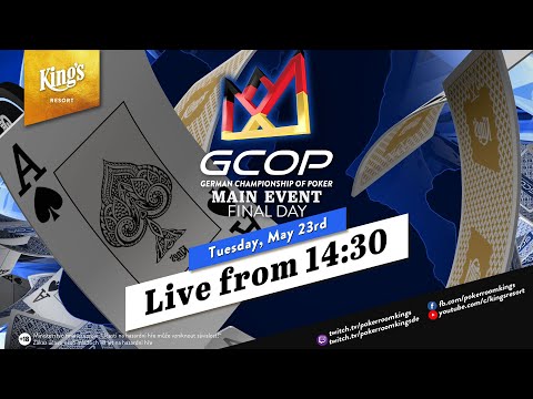 🇩🇪 🏆 Final Table des €1.100 GCOP Main Events, live aus dem King's Resort - 🎙️Stefan Hachmeister