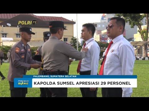 PENGHARGAAN KAPOLDA SUMSEL KEPADA PERSONEL BERPRESTASI