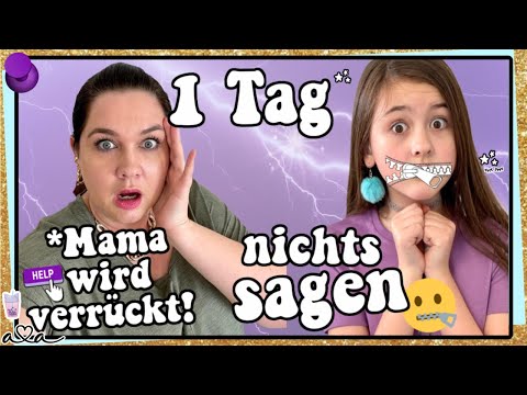 SAY NOTHING for 1 day challenge! Can Ava make it and will her mom freak out!? 💜 All Ava