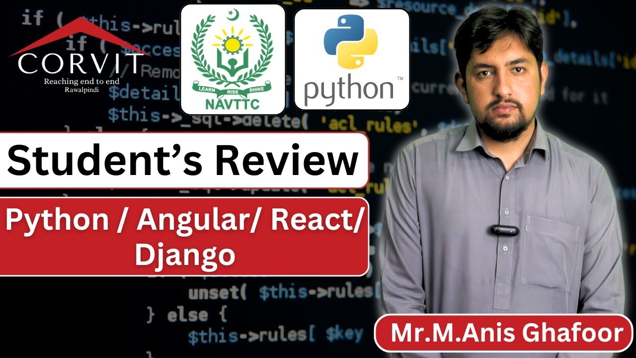 NAVTTC Free Course Python/Angular/React/Django with International Certification | Python Free Course