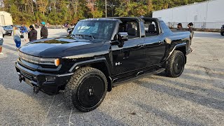 Brand New Hummer EV Black on Black on Custom Forgiatos