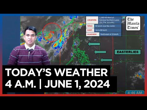 Today's Weather, 4 A.M. June 1, 2024