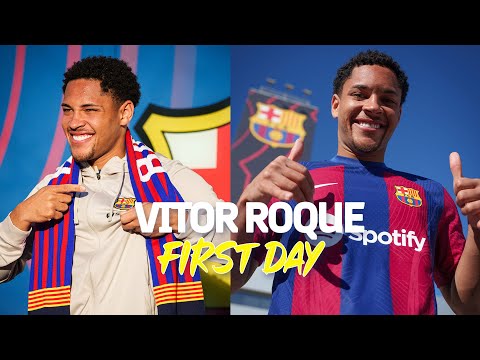💥 VITOR ROQUE: HIS FIRST DAY AT FC BARCELONA 💥