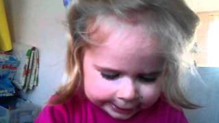 Esmee oefent de dagen van de week