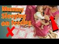 Breastfeeding Mom 7 Breastfeeding Baby At Sleeping Breastfeeding Vlogs Mundan Feeding Ceremony
