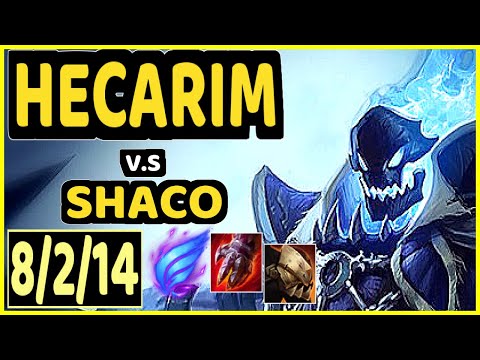 HECARIM vs SHACO - 8/2/14 KDA JUNGLE GAMEPLAY - NA Ranked MASTER