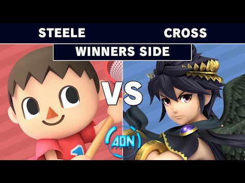 AON Ultimate #045 - Steele (Villager) Vs Cross (Dark Pit) Winners Round 1 - Smash Ultimate