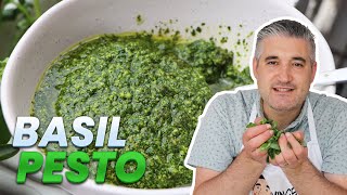 How to Make FRESH BASIL PESTO Like an Italian