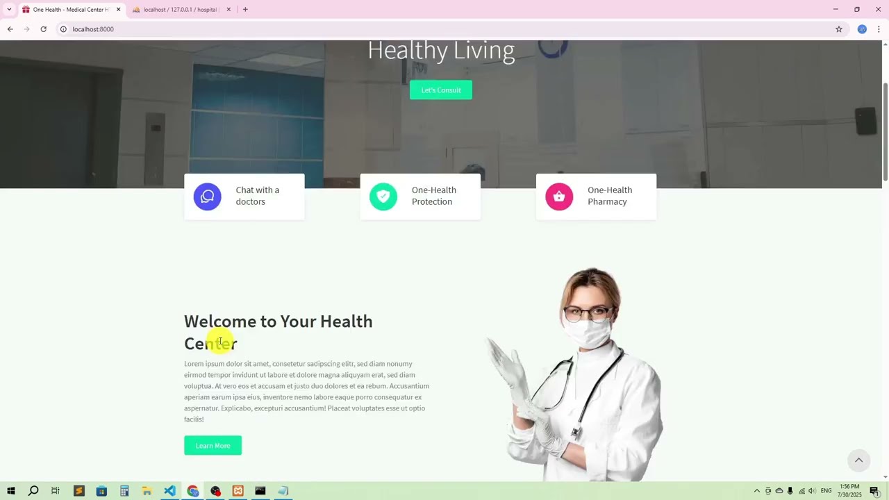 #10 Redirect to Home Page After Login in Laravel 12 Hospital Management System Project