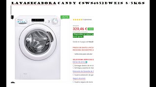Lavasecadora Candy CSWS4852DWE1S 8/5kgs lavadora secadora