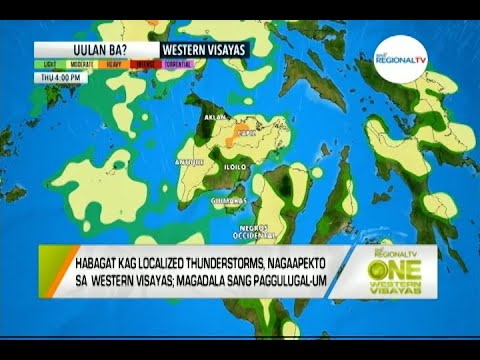 One Western Visayas: Habagat kag Localized Thunderstorms, Nagaapekto sa Western Visayas