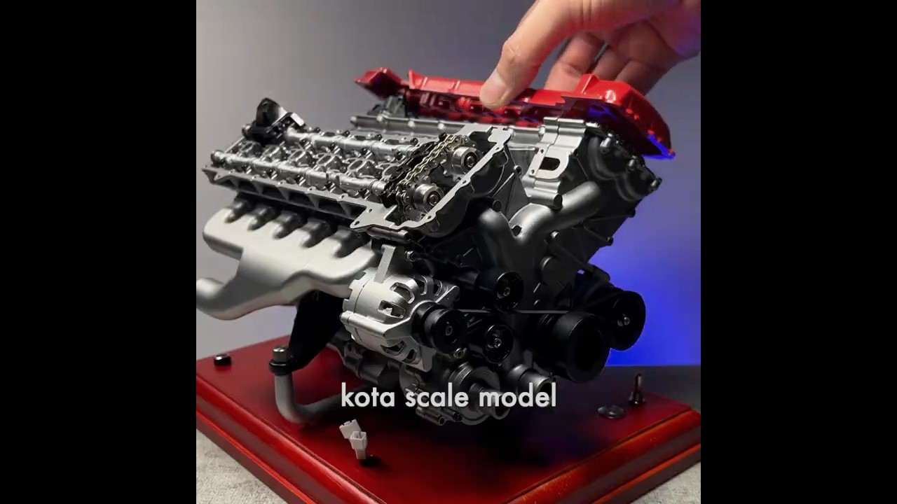 【本編リンク↑】V12 Engine【EngineDIY】Full Metal Engine #shorts