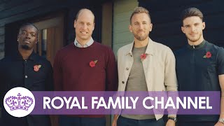 Prince William Chats Football Heartbreak with Harry Kane and Declan Rice