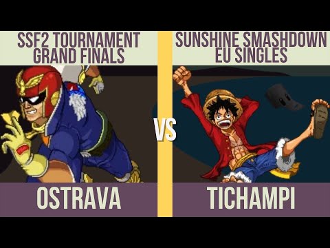 Sunshine Smashdown EU: SSF2 GRAND FINALS: 0strava (Falcon) vs. Tichampi (Luffy)