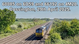 60085 and 66192 pass Cossington, 29th April 2025.