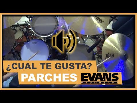 🔴  Evans Black Chrome,  EC2S, G1 Coated, Hydraulic, Onyx Coated Black, UV2  Comparación Parches Toms