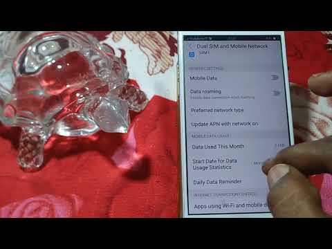 how to set monthly data use oppo A73