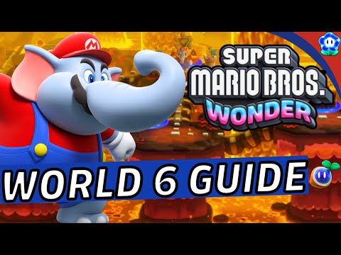 World 6 ALL Wonder Seeds Deep Magma Bog | Super Mario Wonder