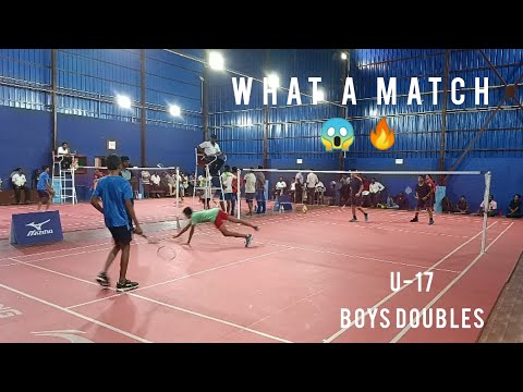 SACHIN & ARJUN | U-15 BOYS DOUBLES | DISTRICT MATCH | BADMINTON | AMAZING RALLY #badminton #youtube