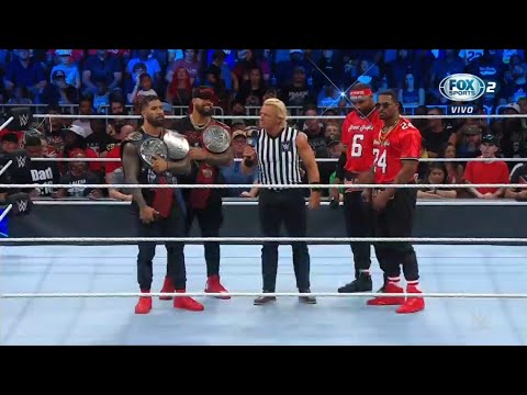 Confrontación entre The Usos & The Street Profits antes de SummerSlam - Smackdown 29/07/2022 Español