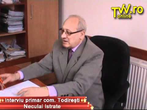 Todiresti - interviu primar Neculai Istrate