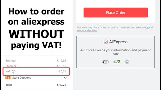 How to buy without VAT on aliexpress (if you have a EU company)