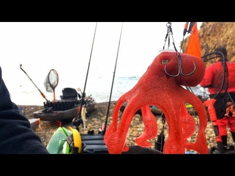 Crazy baits = Big Fish (first time ocean kayak fishing)