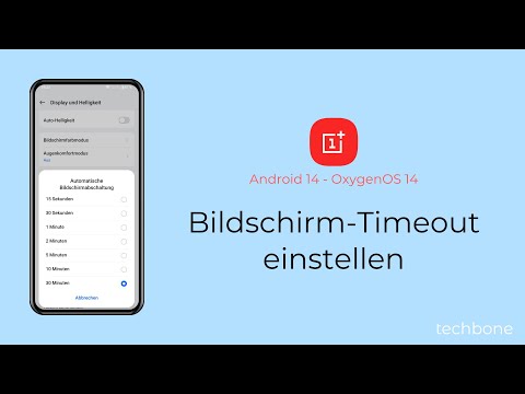 Bildschirm-Timeout einstellen - OnePlus [Android 14 - OxygenOS 14]