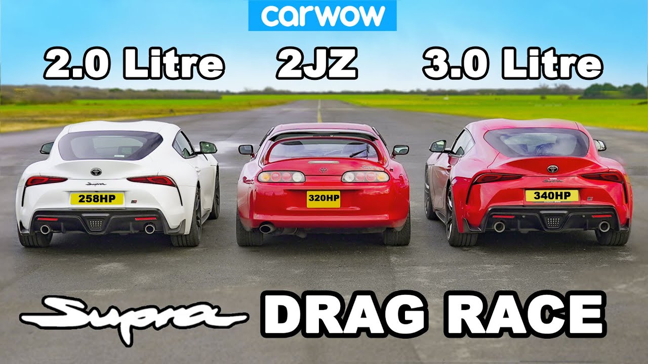 Supra DRAG RACE: 3.0 v 2.0 v Mk4!