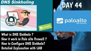 How to Configure DNS Sinkhole | What is DNS sinkhole| Concept| LAB | DAY 44 | #PaloAltoTraining