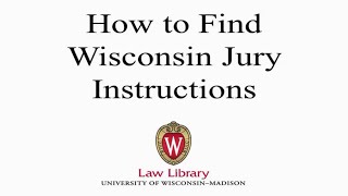 How to find Wisconsin Jury Instructions