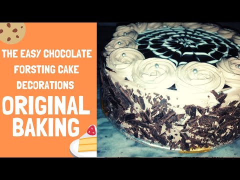 How to make a Chocolate forsting cake decoration (Part 2) By|| "Original Baking"