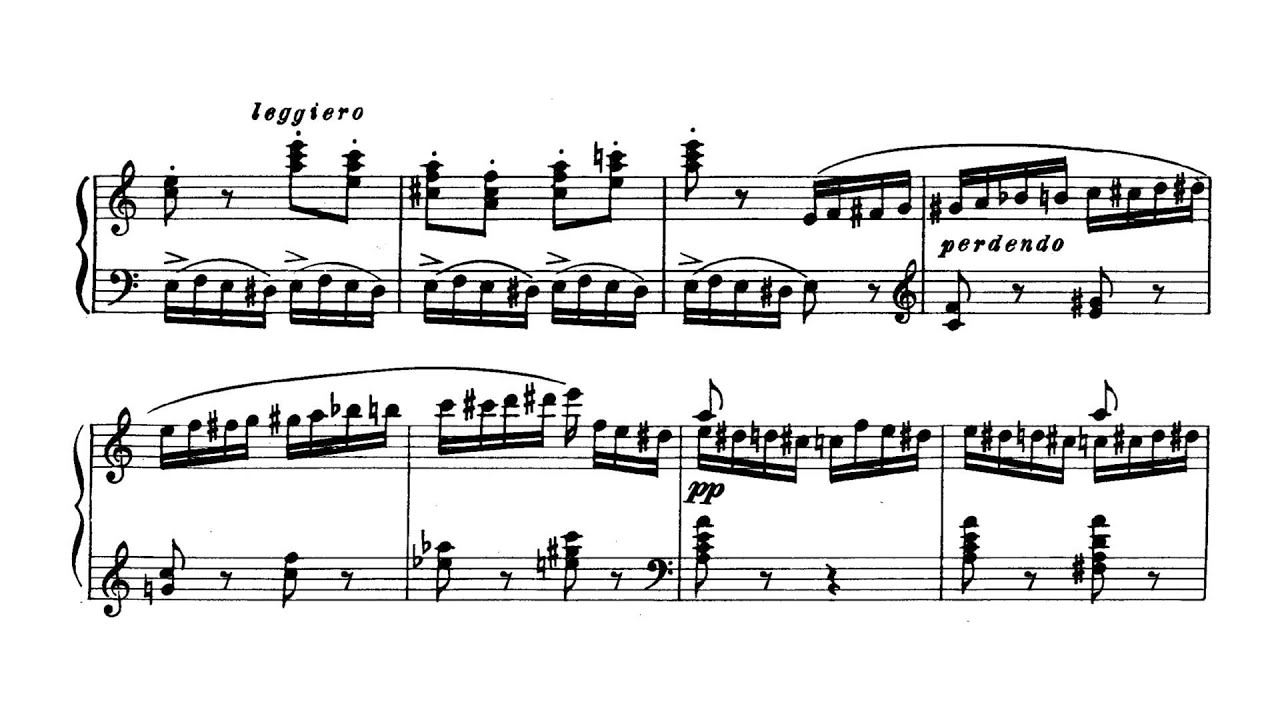 Flight of the Bumblebee (arr. Rachmaninoff) with Score - P. Barton, piano