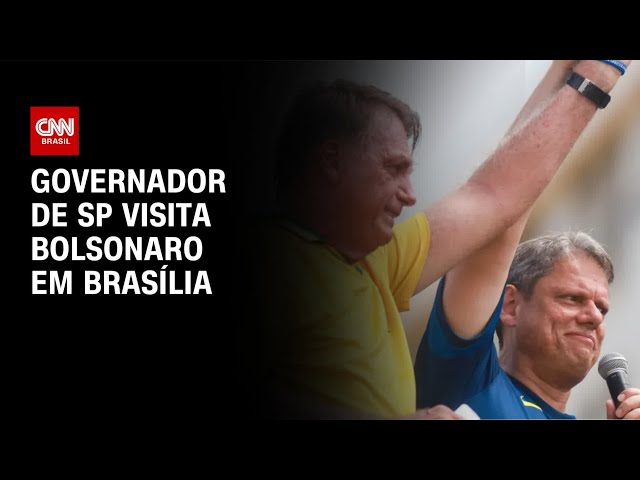 Tarcísio visita Bolsonaro nesta segunda (29), em Brasília | CNN NOVO DIA