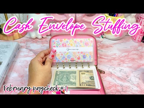 CASH ENVELOPE STUFFING | FEB 2026 PAYCHECK #1 | NEW ETSY DROPS | #cashbudgeting  #cashstuffing