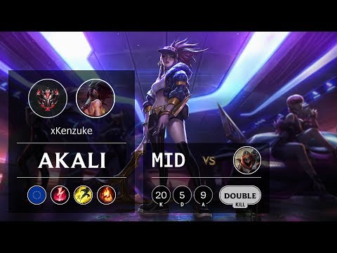 Akali Mid vs Zed - EUW Grandmaster Patch 9.7