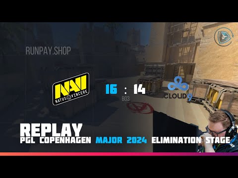 Na'Vi vs Cloud9 | Первая карта Mirage | Повторы с раундов | PGL Copenhagen Major 2024 Elimination