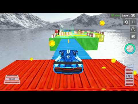 Impossible Car Stunt Game 2020: Racing blue Car Games Simulator #30 |     Best android gameplay
