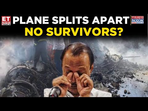 Ajit Pawar Plane Crash Video: Aircraft Splits, Bursts Into Flames After Landing, Visuals Out