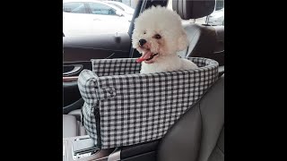 Dog Booster Car Seat Center Console Dog Pet Booster Car Seat Dog Cat Travel Seat