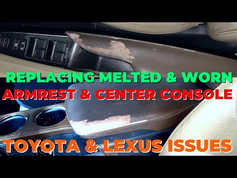 How to Replace Armrest Console Door Panel Leather 2013-2018 Toyota Avalon