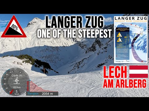 [4K] Skiing Lech am Arlberg, 80% Langer Zug - One of the Steepest, Ski Arlberg Austria, GoPro HERO13