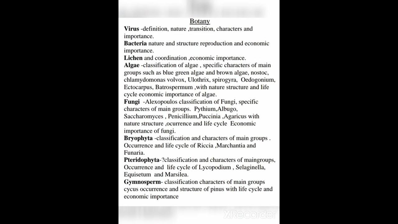 UP TGT Biology syllabus 2022 ( detailed syllabus Zoology & Botany in English) #biology #up