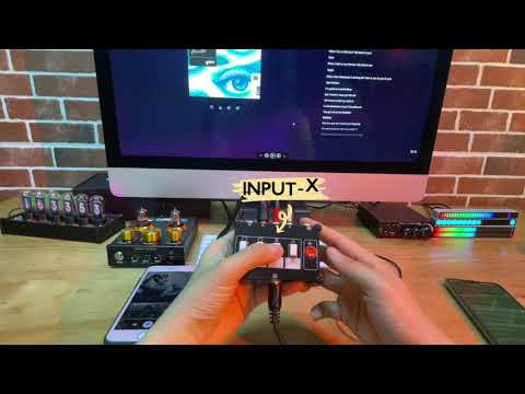 Douk Audio MC104 PRO Mini 4(1)-IN-1(4)-OUT 3.5mm Audio Switcher Box Passive Headphone Splitter