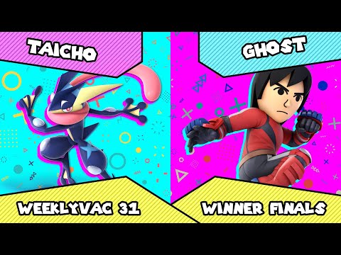 WeeklyVac 31 - SSBU - Ghost (Mii Brawler) vs Taicho (Greninja)